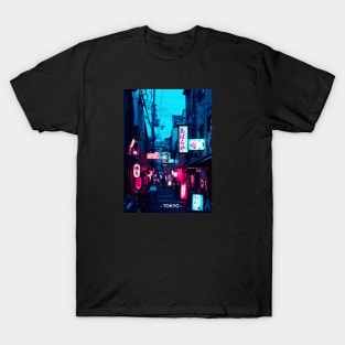 Tokyo Street Neon Synthwave T-Shirt